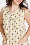 Zivame Ikat Knit Cotton Full Length Nightdress - Southern Moss — thumbnail 5